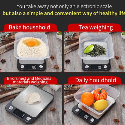Kitchen Digital Scale – Smart Electronic Food and Coffee Scale with Stainless Steel Design for Cooking and Baking