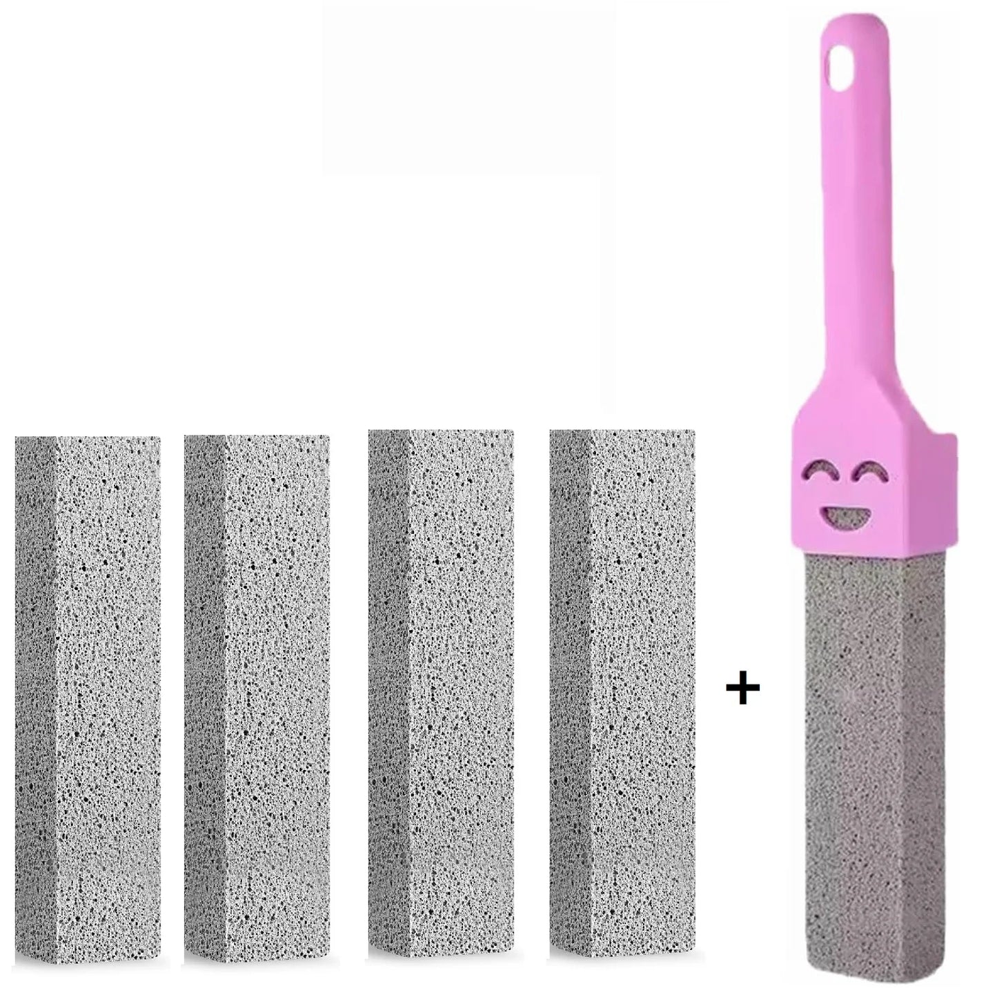 Pumice Stone Cleaning Stick – Toilet Seat Limescale Rust Stain Dirt Removal Brush for Bathroom Tile Sink Household Cleaning