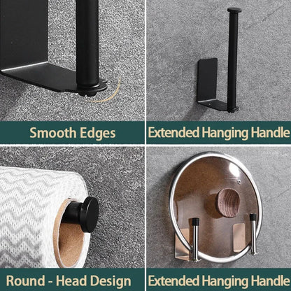 Stainless Steel Kitchen Towel Holder – Under Sink Paper Towel Holder & Storage Rack Organizer
