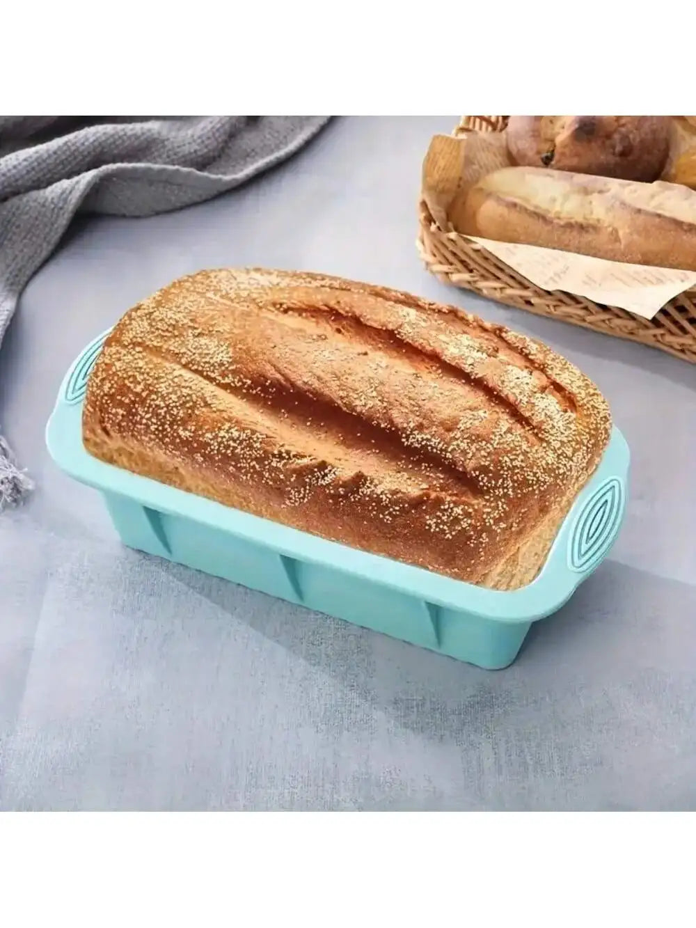 Silicone Cake Baking Mould Set – High-Temperature Resistant Oven Baking Pan for Cake, Bread, Toast, and Muffins