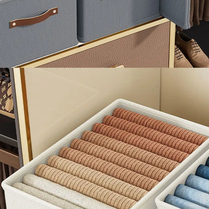 Oxford Fabric Storage Basket – Uncovered Clothing & Toy Organizer Box for Bedroom & Cabinet