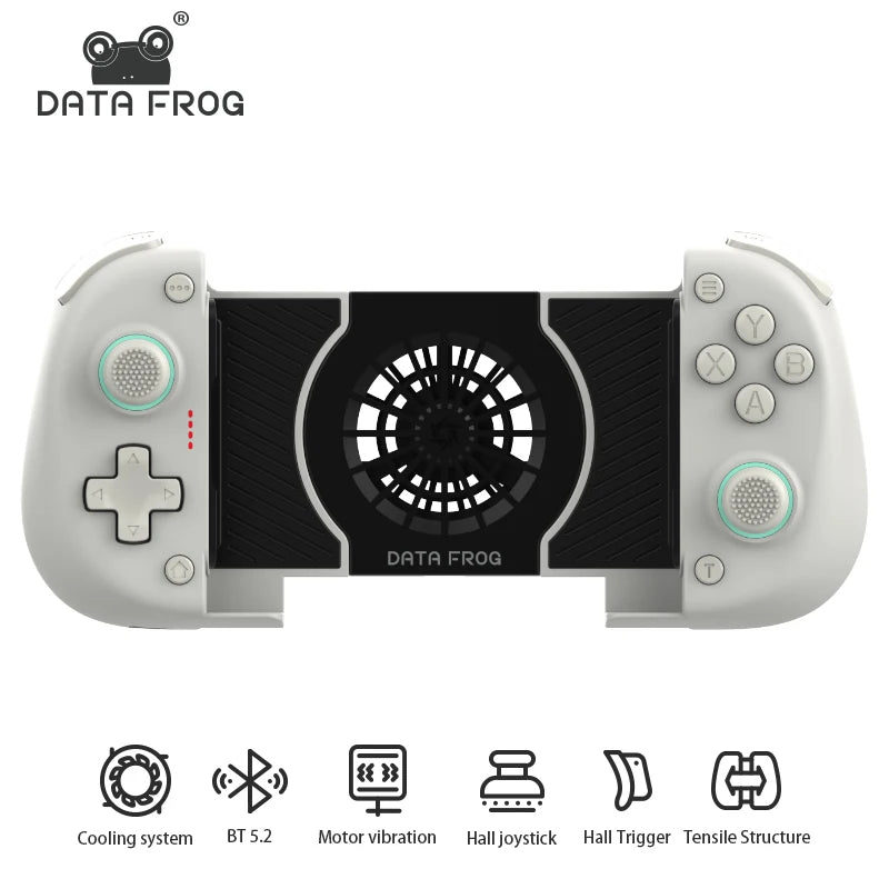 DATA FROG X3 Wireless Game Controller for Android, Switch, and PC, Bluetooth Mobile Gaming Gamepad with Hall-Linear Triggers for PUBG, COD, FIFA, and Mobile Games