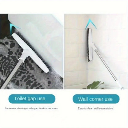 Bathroom Floor Brush with Long Handle – Hard Bristle Scrub Brush for Tub, Tile & Hotel Cleaning