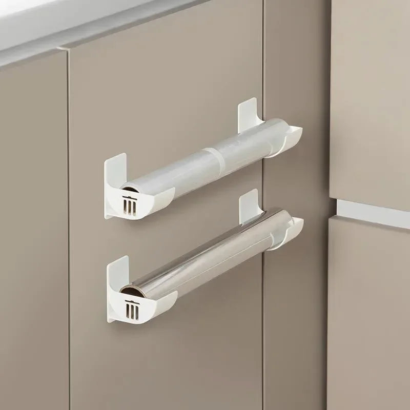 2/4PCS Wall Mounted Trash Bag Holder – Garbage Bag Storage Box & Plastic Film Dispenser for Kitchen