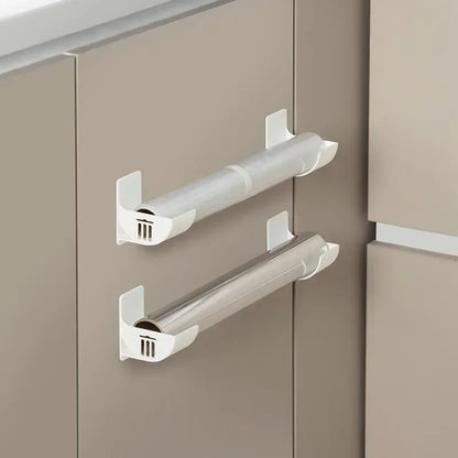 2/4PCS Wall Mounted Trash Bag Holder – Garbage Bag Storage Box & Plastic Film Dispenser for Kitchen