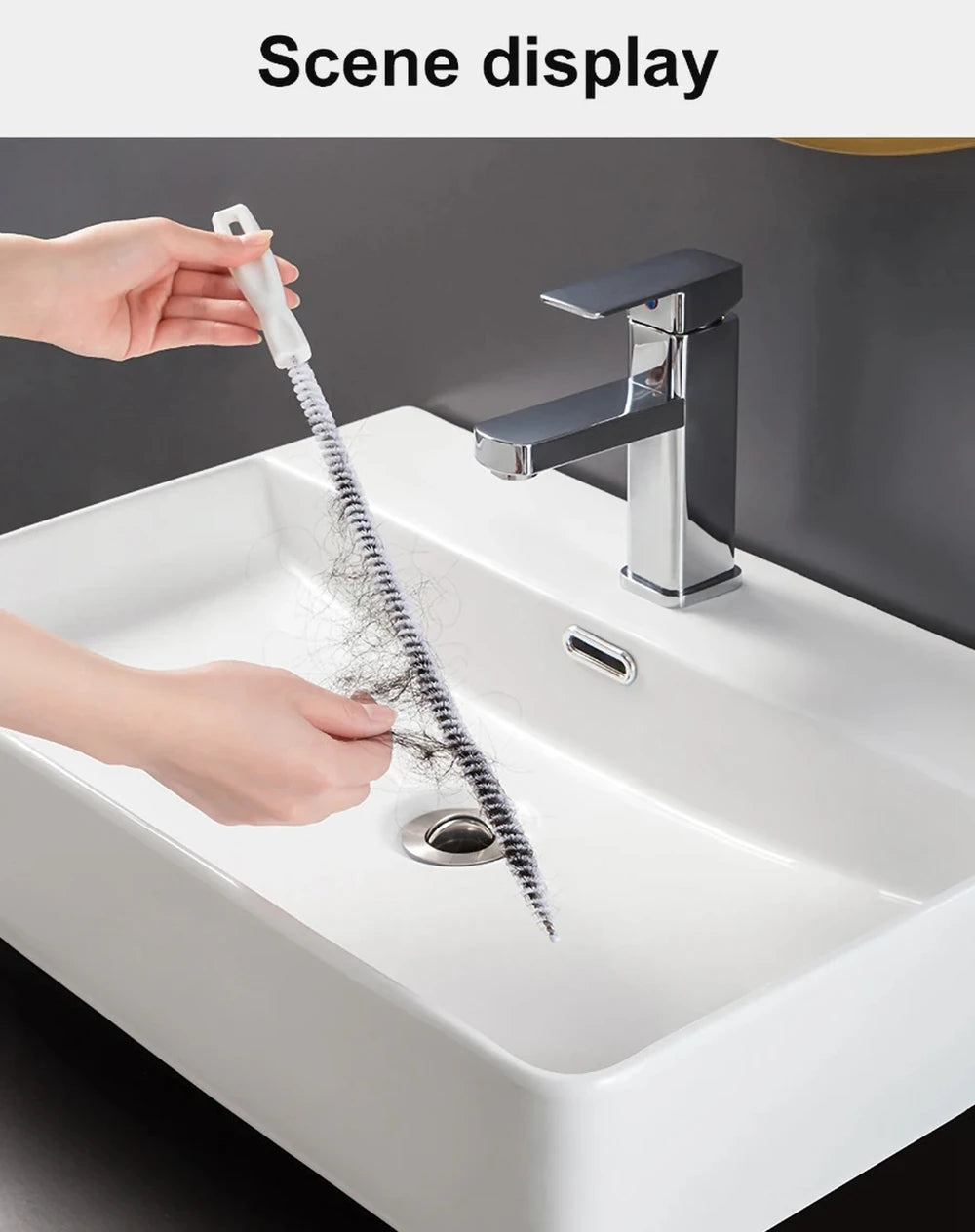 Pipe Dredging Brush – Flexible Drain Cleaner for Bathroom Hair, Sink & Sewer Clog Removal