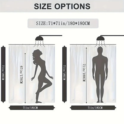 Luxury Gold Swan Bathroom Set 4PCS, Elegant Shower Curtain & Bath Mat Set with 3D Swan Design