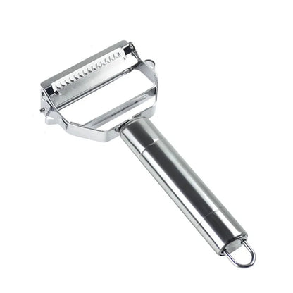 Stainless Steel Vegetable Peeler, Multifunctional Double-Head Fruit Peeler and Julienner for Kitchen Use