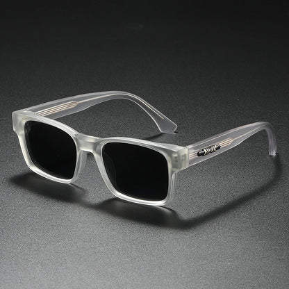 Square Polarized Sunglasses for Men and Women with Metal Core Frame, UV400 Protection, Unisex Fashion Eyewear for Travel, Driving, and Outdoor Activities