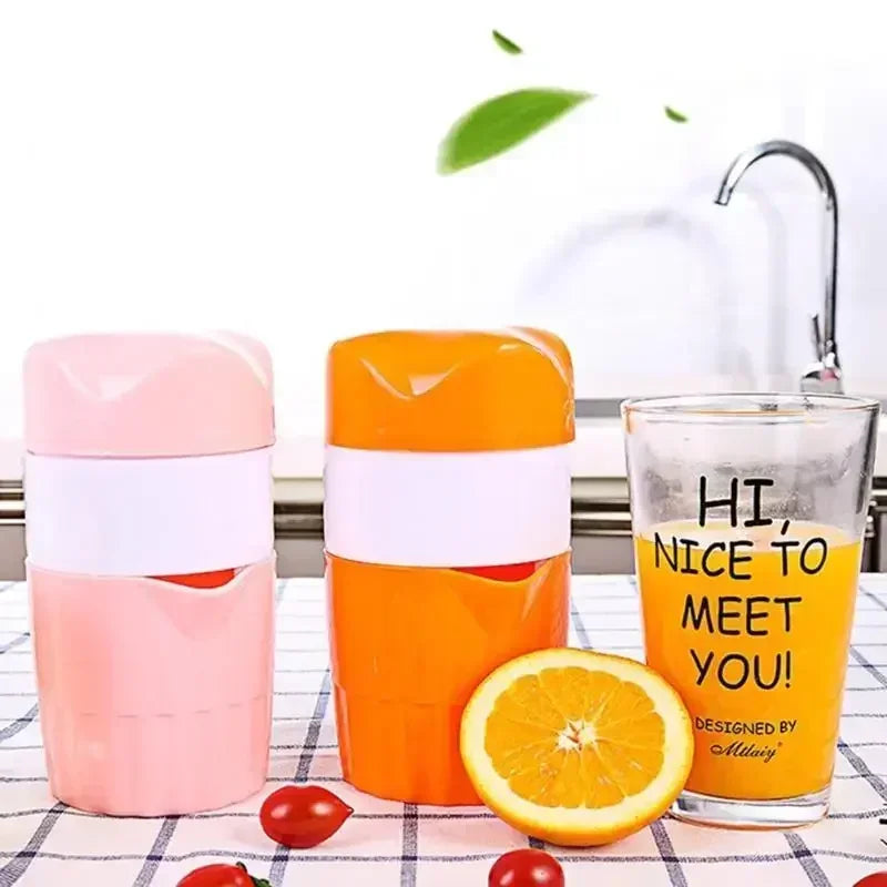 Large Caliber Manual Juicer, Portable Citrus Fruit Squeezer Cup for Orange, Lemon & Multi-Fruit Juice