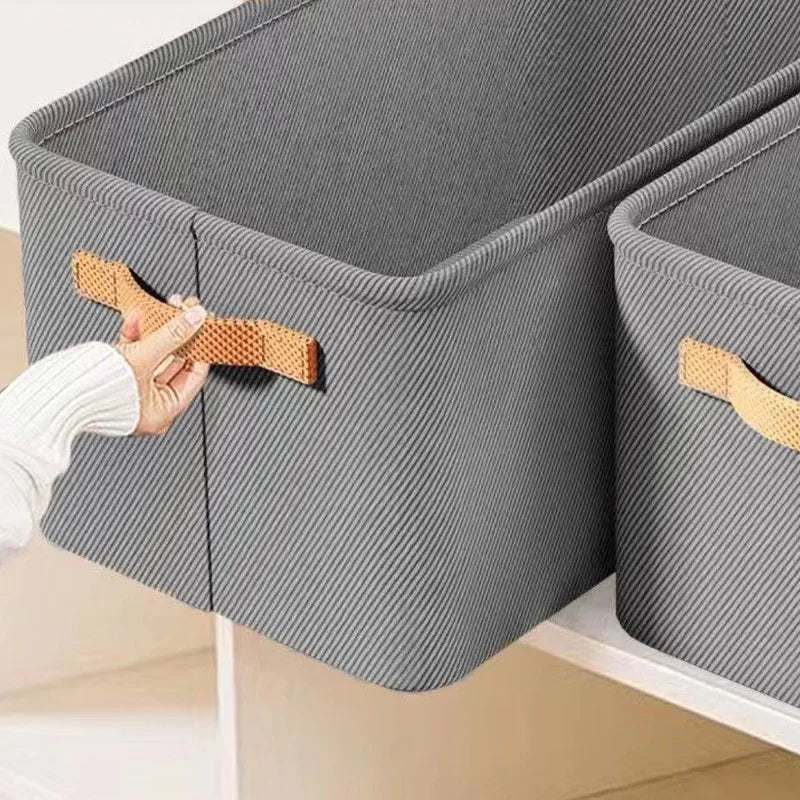 Thickened Foldable Clothes Storage Box – Versatile Closet & Drawer Organizer with Reinforced Handles