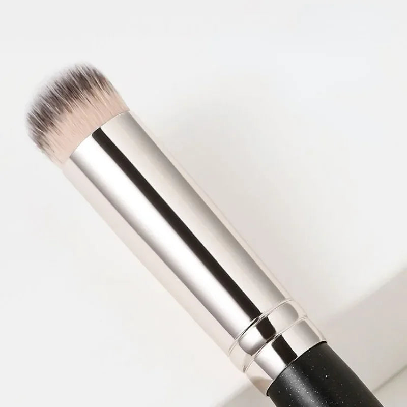 Premium Foundation and Concealer Brush Set, Dense Blending Contour and Blusher Makeup Brushes with Wooden Handle, Flawless Under-Eye Face Brush Set