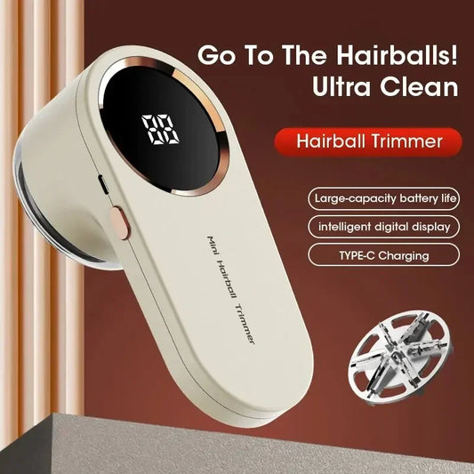 Electric Lint Remover with Digital Display – Multifunction Pellet and Fluff Remover Clothes Shaver for Sweaters