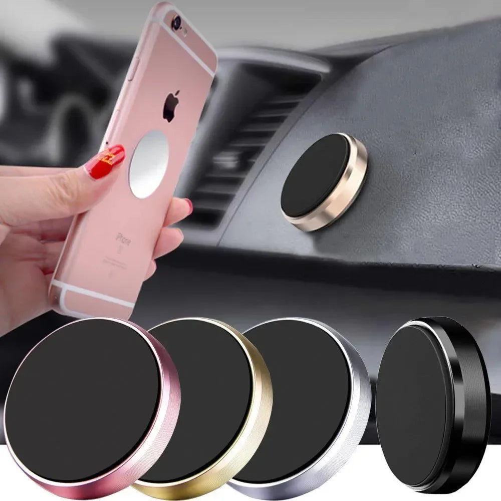 Universal Magnetic Car Phone Holder, Dashboard and Wall Mounted Mobile Phone Stand for iPhone, Samsung, Xiaomi, Huawei, Strong Magnet Car Mount