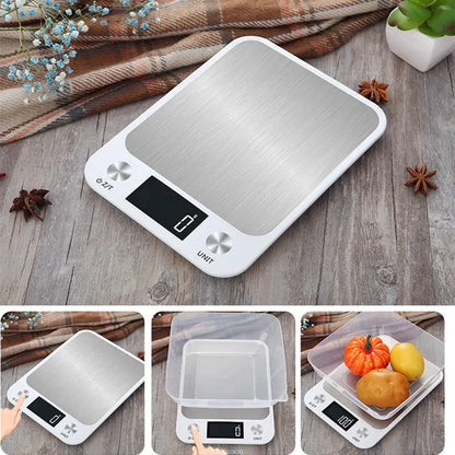 Kitchen Digital Scale – Smart Electronic Food and Coffee Scale with Stainless Steel Design for Cooking and Baking