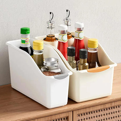 2/3PCS Plastic Under Sink Organizer with Wheels – Rolling Storage Bins for Kitchen Cabinet & Bottle Organization