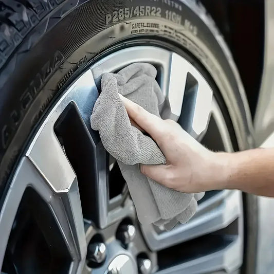 Thickened Microfiber Cleaning Cloths – Lint-Free Reusable Absorbent Towels for Car Windows and Household Cleaning
