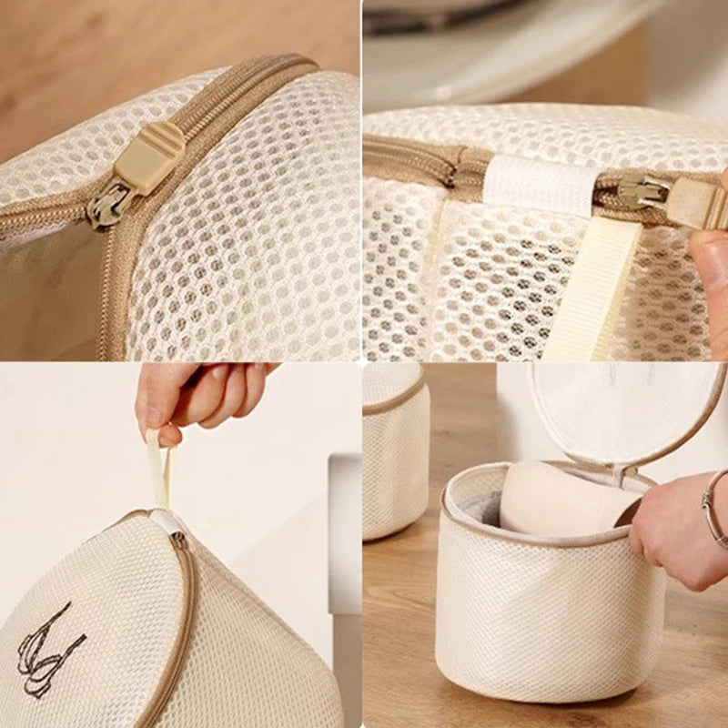 Bra Laundry Bag, Reusable Lingerie Washing Bag for Bras and Underwear, Thickened Polyester Protective Wash Bag