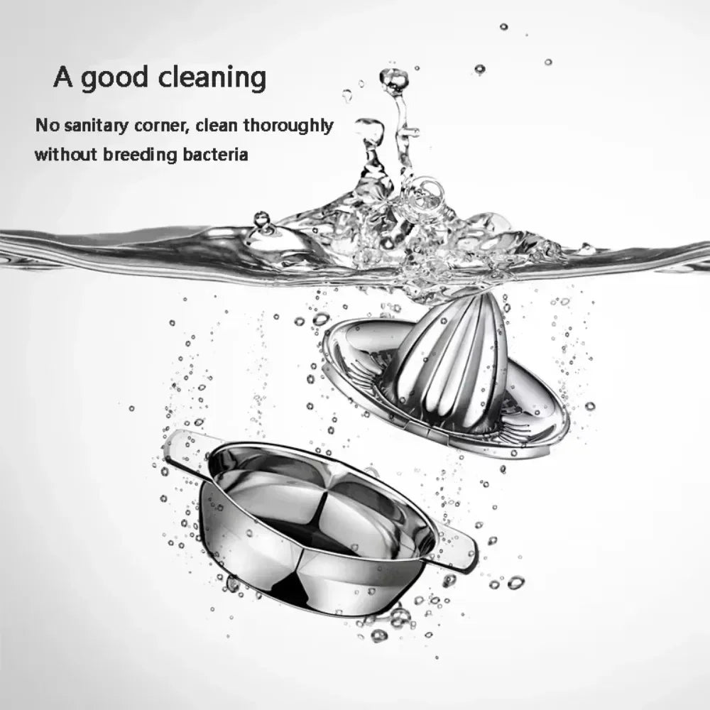 304 Stainless Steel Manual Fruit Juicer – Portable Lemon & Orange Hand Press Juicer for Kitchen
