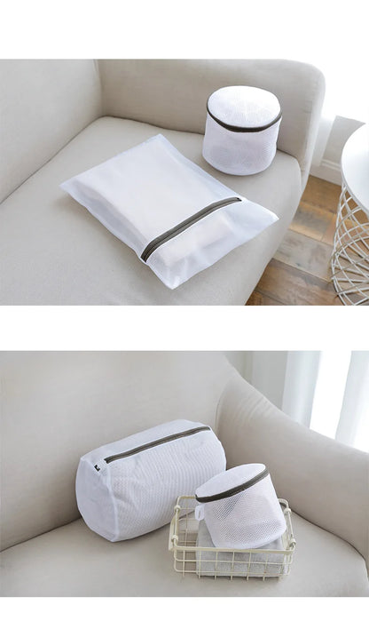 Laundry Bags Set for Washing Machine, Fine Mesh Oxford Fabric Wash Bags for Clothes, Underwear and Bras
