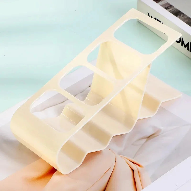 4-Slot Remote Control Holder, Plastic Desk Organizer for Living Room, Office & Home Storage