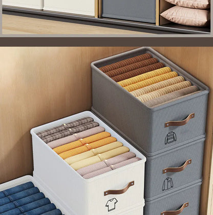 Oxford Fabric Storage Basket – Uncovered Clothing & Toy Organizer Box for Bedroom & Cabinet