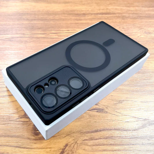 Luxury Matte Case For Samsung Galaxy S25 series Magsafe Charge Cover