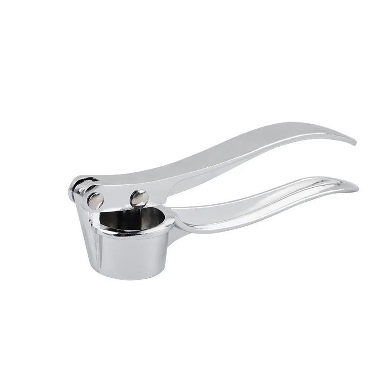 Stainless Steel Garlic Press Crusher & Mincer, Manual Garlic Smasher Squeezer Kitchen Grinding Tool