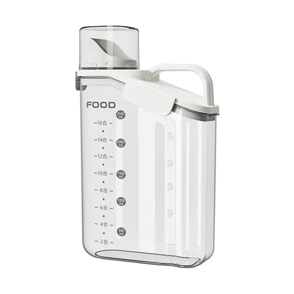 Transparent Airtight Food Storage Container, Moisture-Proof Kitchen Organizer Jar for Dry Foods, Grains, Snacks & Pet Food