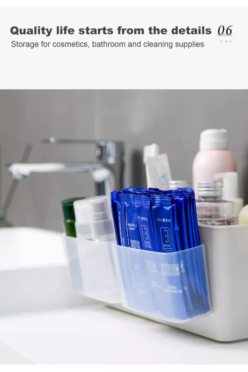 Refrigerator Side Door Storage Box, Wall-Mounted PP Hanging Organizer for Small Items & Cosmetics