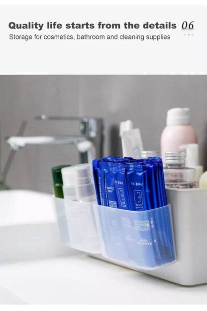 Refrigerator Side Door Storage Box, Wall-Mounted PP Hanging Organizer for Small Items & Cosmetics