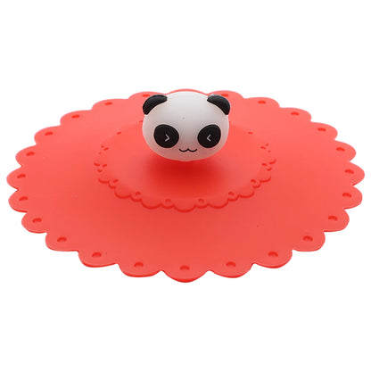 Cartoon Silicone Cup Cover 10cm – Cute Heat-Resistant Leak-Proof Sealed Lid Dustproof Suction Cup Tea Cover