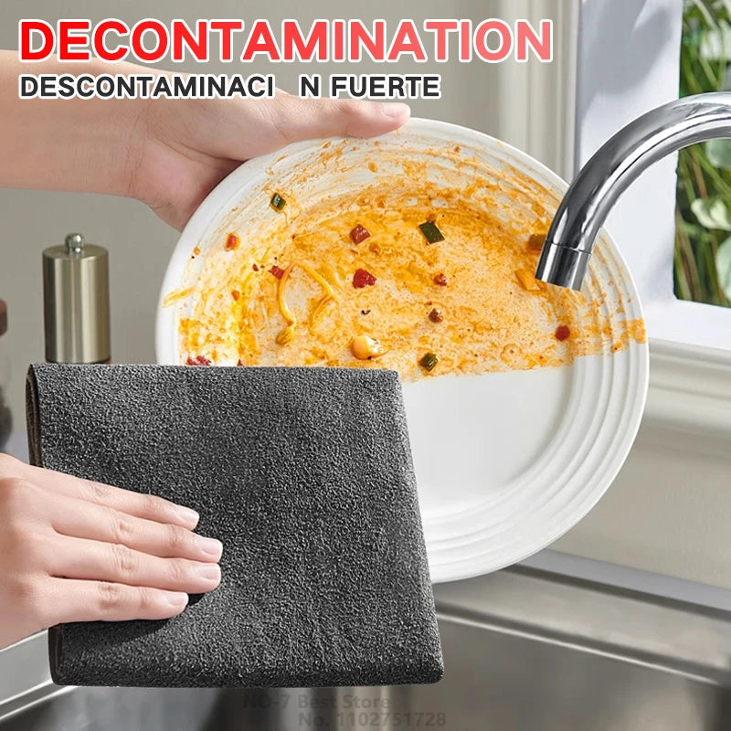 Thickened Magic Cleaning Cloth – Microfiber Glass Cleaning Towel Reusable Washable Lint-Free Cleaning Rag