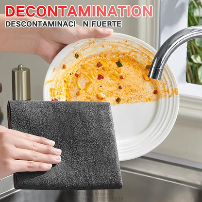 Thickened Magic Cleaning Cloth – Microfiber Glass Cleaning Towel Reusable Washable Lint-Free Cleaning Rag