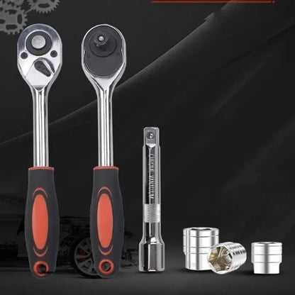 ZTEN 61-Piece Combination Tool Set, Household & Car Repair Manual Tool Kit with Socket and Wrench Set