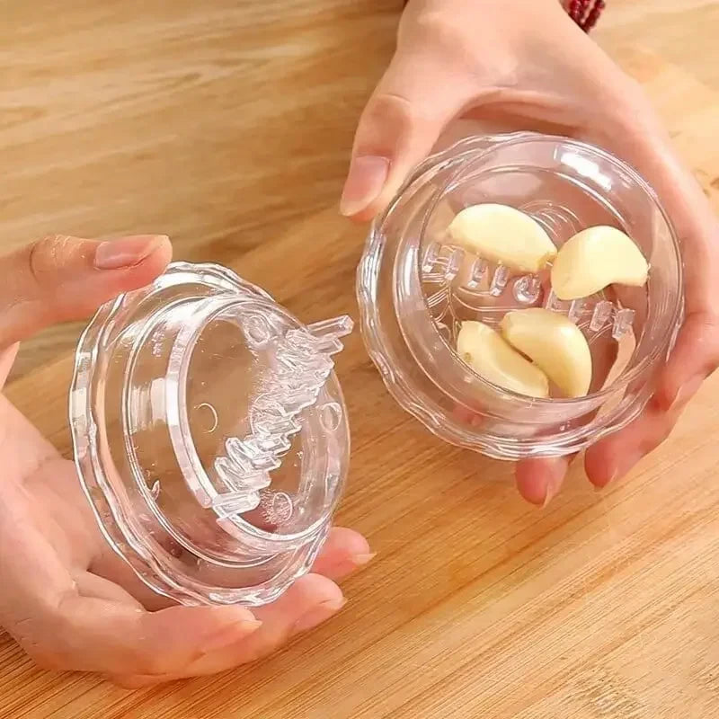 Multifunctional Manual Garlic Crusher, Twist Garlic Press & Chopper Kitchen Gadget for Home Cooking