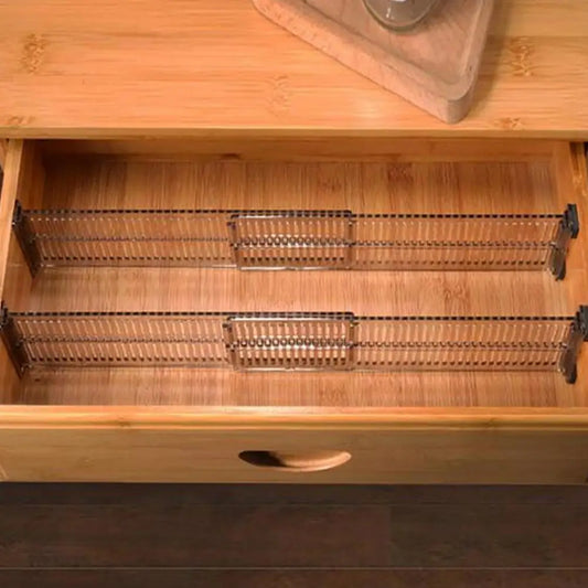 2pcs Adjustable Drawer Divider Clapboard, DIY Cabinet Partition Separator for Underwear, Socks & Household Storage