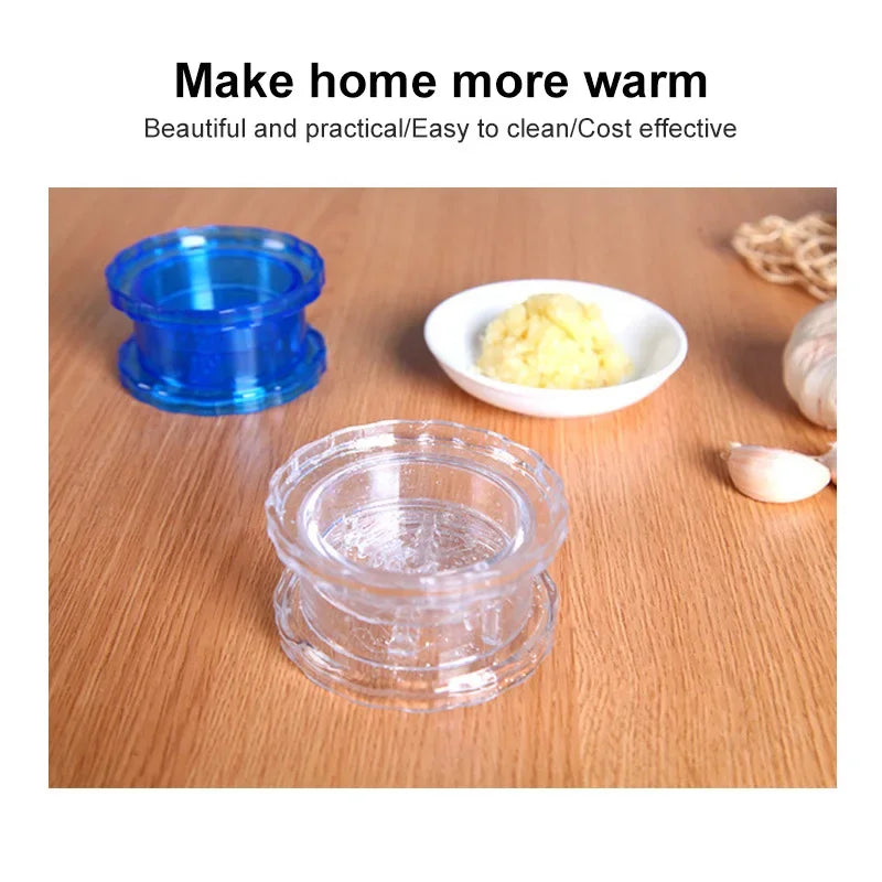 Multifunctional Manual Garlic Crusher, Twist Garlic Press & Chopper Kitchen Gadget for Home Cooking