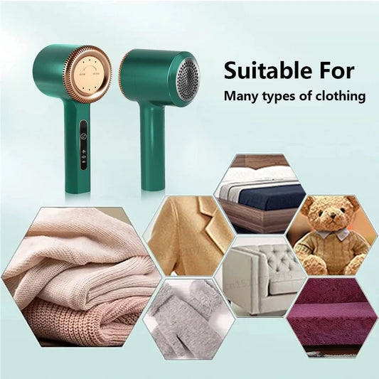 Rechargeable Electric Lint Remover – Portable Fabric Shaver Pellet and Fluff Remover for Clothing