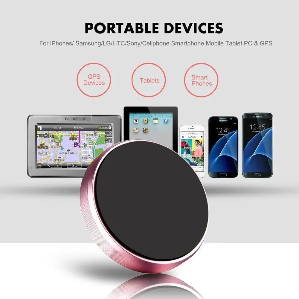 Universal Magnetic Car Phone Holder, Dashboard and Wall Mounted Mobile Phone Stand for iPhone, Samsung, Xiaomi, Huawei, Strong Magnet Car Mount