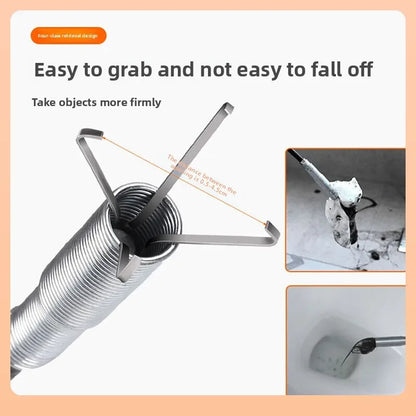 Sewage Pipe Cleaning Tool Drain Unclogger – Professional Pipe Plunger Drain Clog Remover for Clogged Toilets