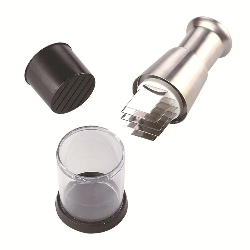 Stainless Steel Manual Hand Chopper – Mini Garlic Chopper Vegetable Slicer Mincer Crusher for Garlic, Ginger, Herbs, and Nuts