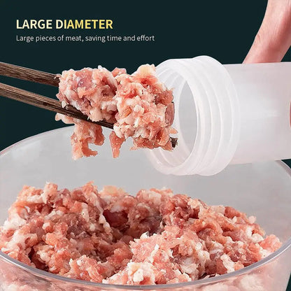 Portable Manual Sausage Maker Machine, Homemade Sausage Stuffing Press with 3 Funnels for Kitchen Use