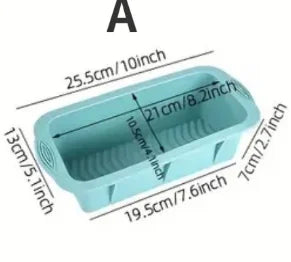 Silicone Cake Baking Mould Set – High-Temperature Resistant Oven Baking Pan for Cake, Bread, Toast, and Muffins