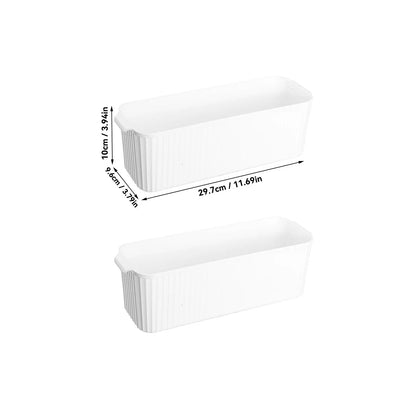 Multifunctional Plastic Storage Box with Handle, Desktop Organizer for Kitchen, Bathroom & Cabinet