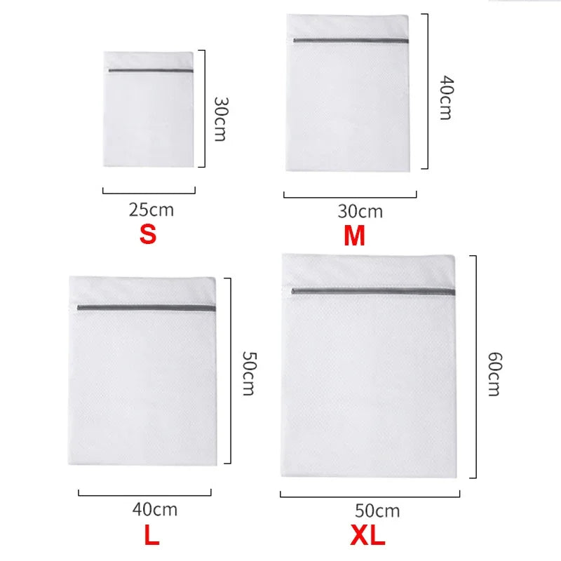 Mesh Laundry Bags for Delicates, Reusable Zippered Lingerie Wash Bags Set for Underwear and Clothes Protection