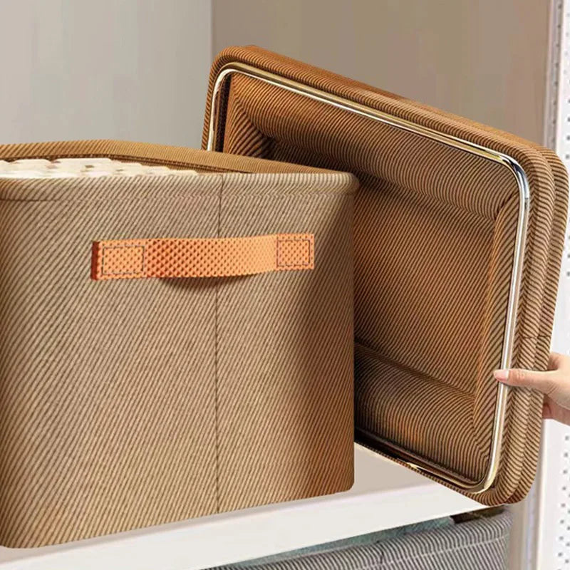 Thickened Foldable Clothes Storage Box – Versatile Closet & Drawer Organizer with Reinforced Handles