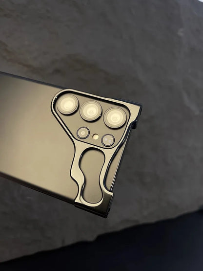 For Samsung Galaxy S25 Series Phone Case Aluminum Alloy Bumper with Lens Film and Corner Protection