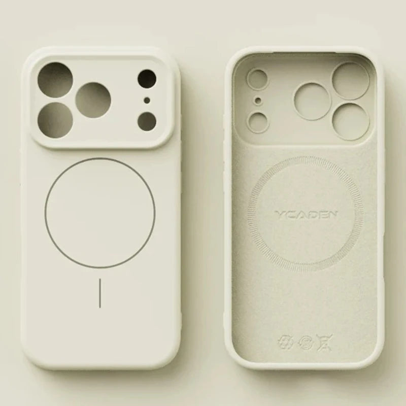 Magnetic Original Liquid Silicone For Magsafe Phone Case For iPhone 17 & 16 Series Skin Feel Soft Cover