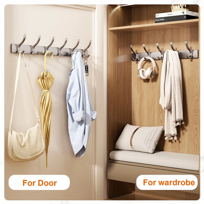 Adhesive Wall Clothes Hooks – No-Drill Bathroom Towel & Door Back Hanging Hooks